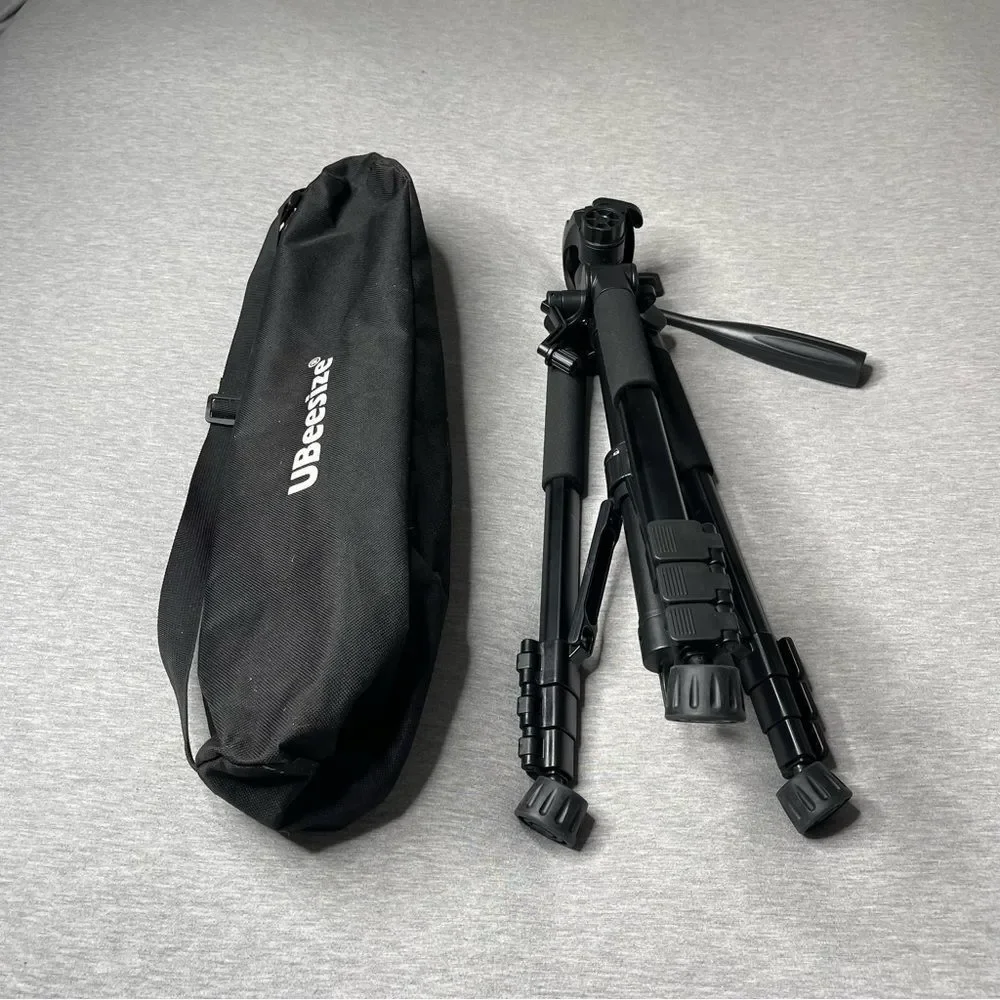 UBeesize 60” Travel Adjustable Camera Tripod & Travel Storage Carry Bag Set